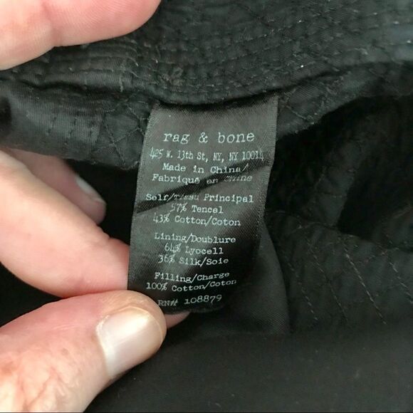 New! Rag and Bone Black Sleeveless Sheath Dress - Picture 5 of 6